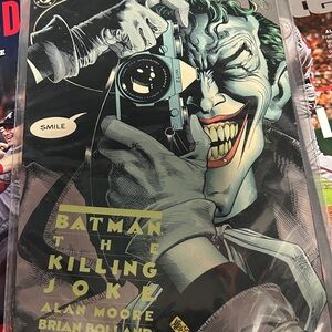 DC Comics The Killing Joke Joker Art - Black, White, Green